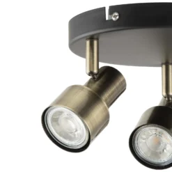 Noah 3 Lamp Spotlight Plate - Black & Antique Brass 11 Noah 3 Lamp Spotlight Plate - Black & Antique Brass -Chic Lighting Store 12882222 2044843519113744