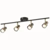 Noah 4 Lamp Spotlight Plate - Black & Antique Brass -Chic Lighting Store 12882224 1954843519154778