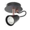 Emma Single Lamp Spotlight - Black & Copper -Chic Lighting Store 12882227 7714843519259109