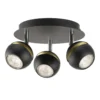 Austin 3 Lamp Spotlight Plate - Black & Gold -Chic Lighting Store 12882230 1204843520168529