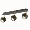 Austin 3 Lamp Spotlight Bar - Black & Gold -Chic Lighting Store 12882236 1144843520246811