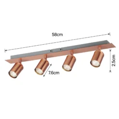 Rose 4 Lamp Spotlight Bar - Rose Gold 12 Rose 4 Lamp Spotlight Bar - Rose Gold -Chic Lighting Store 12882239 1134843521248592