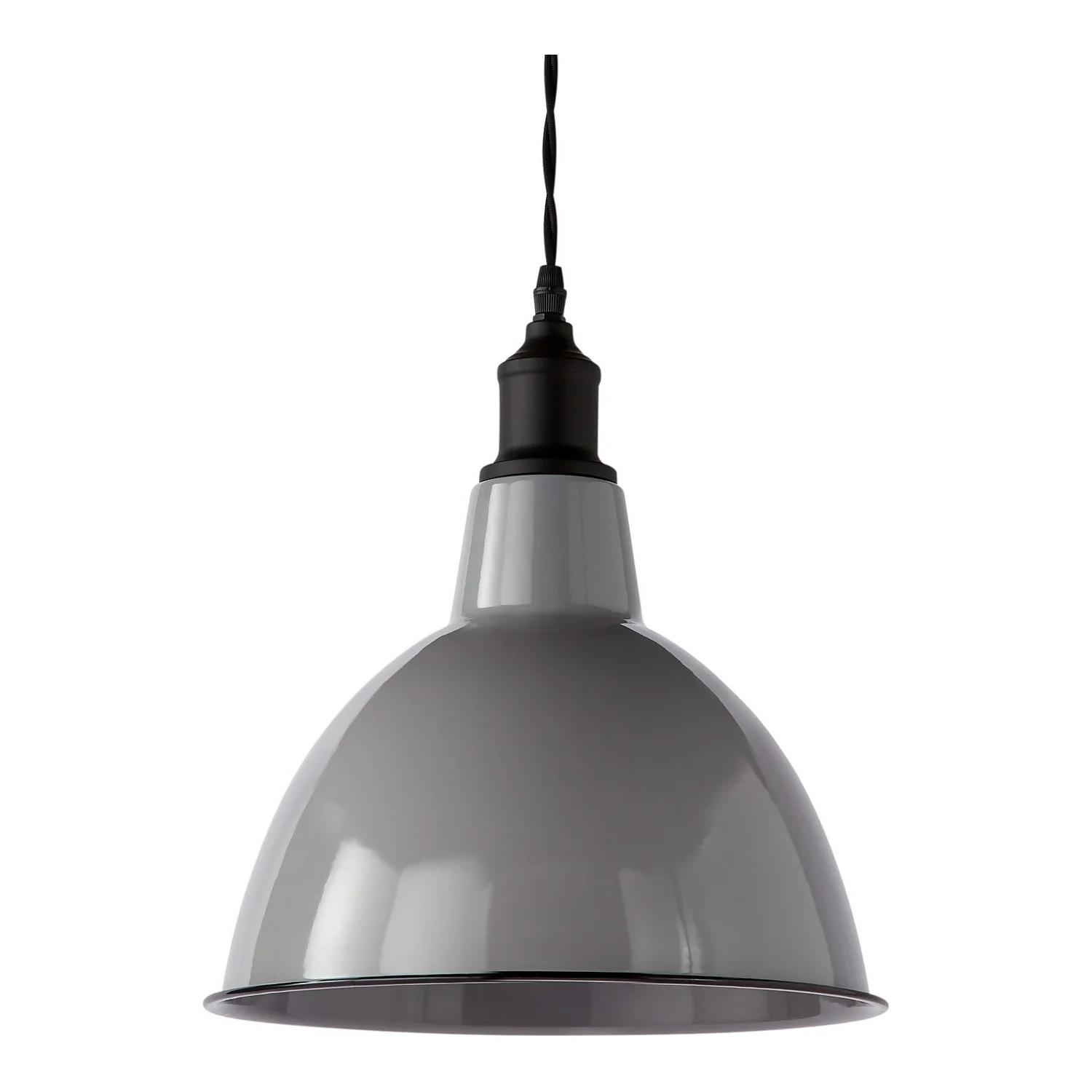 Country Living Farmhouse Dome Pendant Light - Grey - 25cm 7 Country Living Farmhouse Dome Pendant Light - Grey - 25cm - Image 5