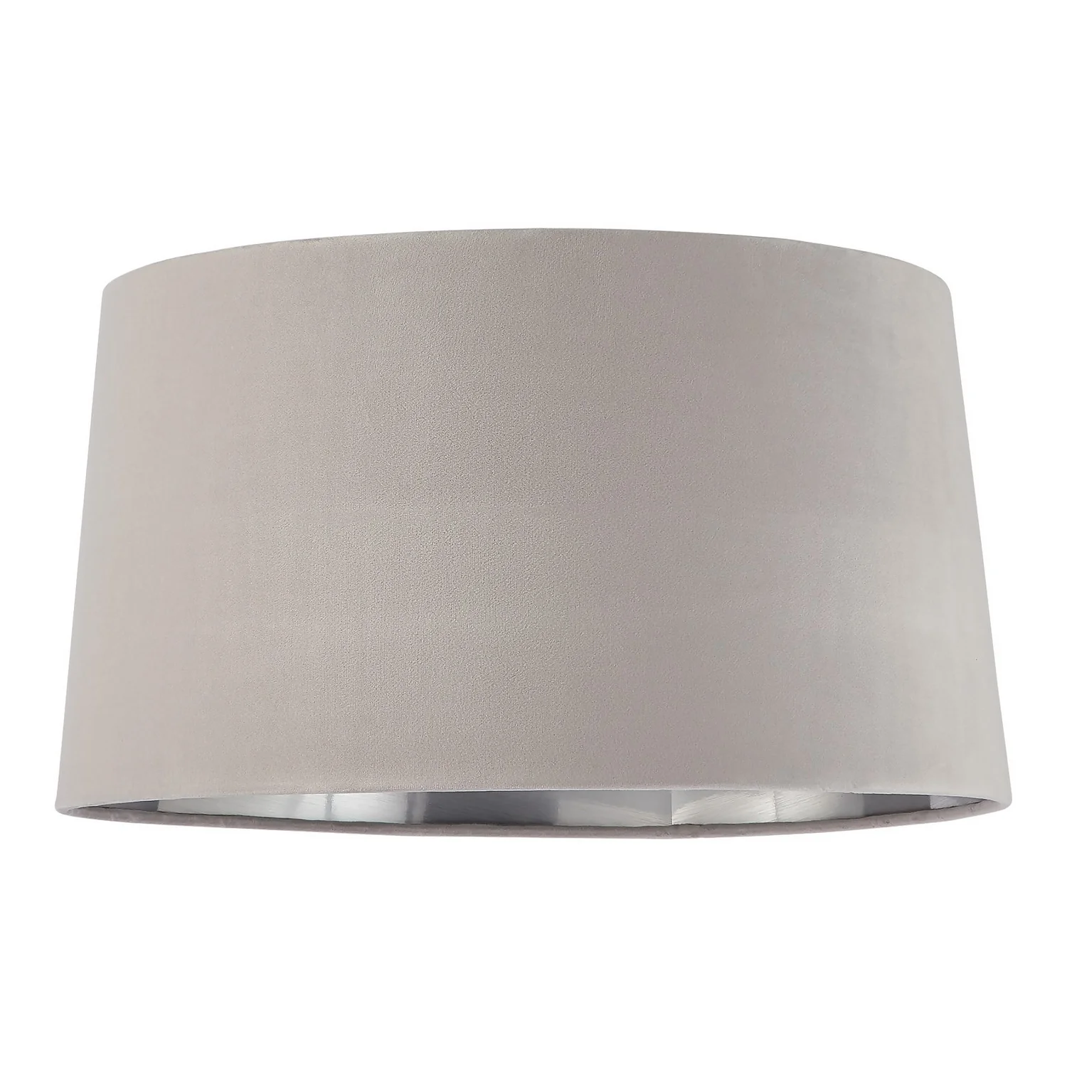 House Beautiful Samet Velvet Drum Shade - Grey - 45cm 3 House Beautiful Samet Velvet Drum Shade - Grey - 45cm