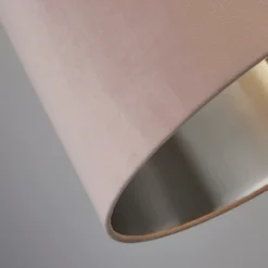 House Beautiful Samet Velvet Drum Shade - Pink - 45cm 11 House Beautiful Samet Velvet Drum Shade - Pink - 45cm -Chic Lighting Store 12882893 6314861162927371