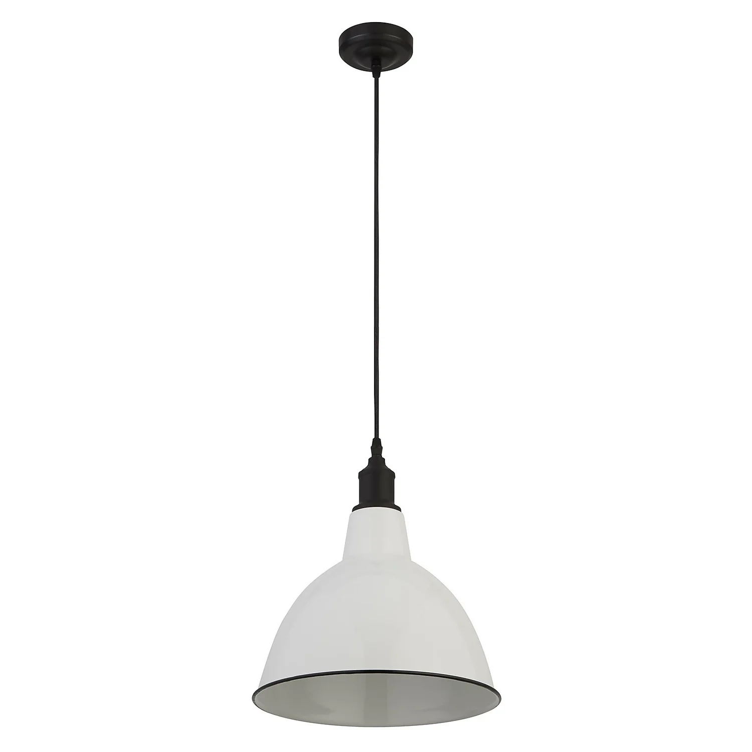 Country Living Farmhouse Dome Pendant Light - White - 31cm 5 Country Living Farmhouse Dome Pendant Light - White - 31cm - Image 3