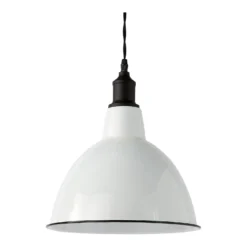 Country Living Farmhouse Dome Pendant Light - White - 31cm 10 Country Living Farmhouse Dome Pendant Light - White - 31cm -Chic Lighting Store 12882895 2684860936561897