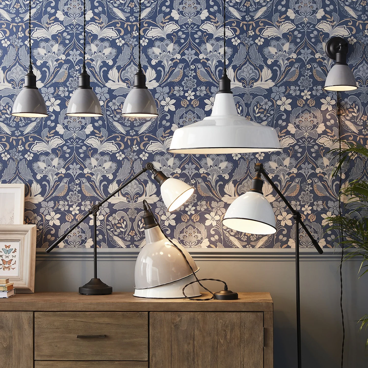 Country Living Farmhouse Dome Pendant Light - White - 31cm 4 Country Living Farmhouse Dome Pendant Light - White - 31cm - Image 2