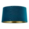 House Beautiful Samet Velvet Drum Shade - Teal - 45cm -Chic Lighting Store 12882896 1014861119773721
