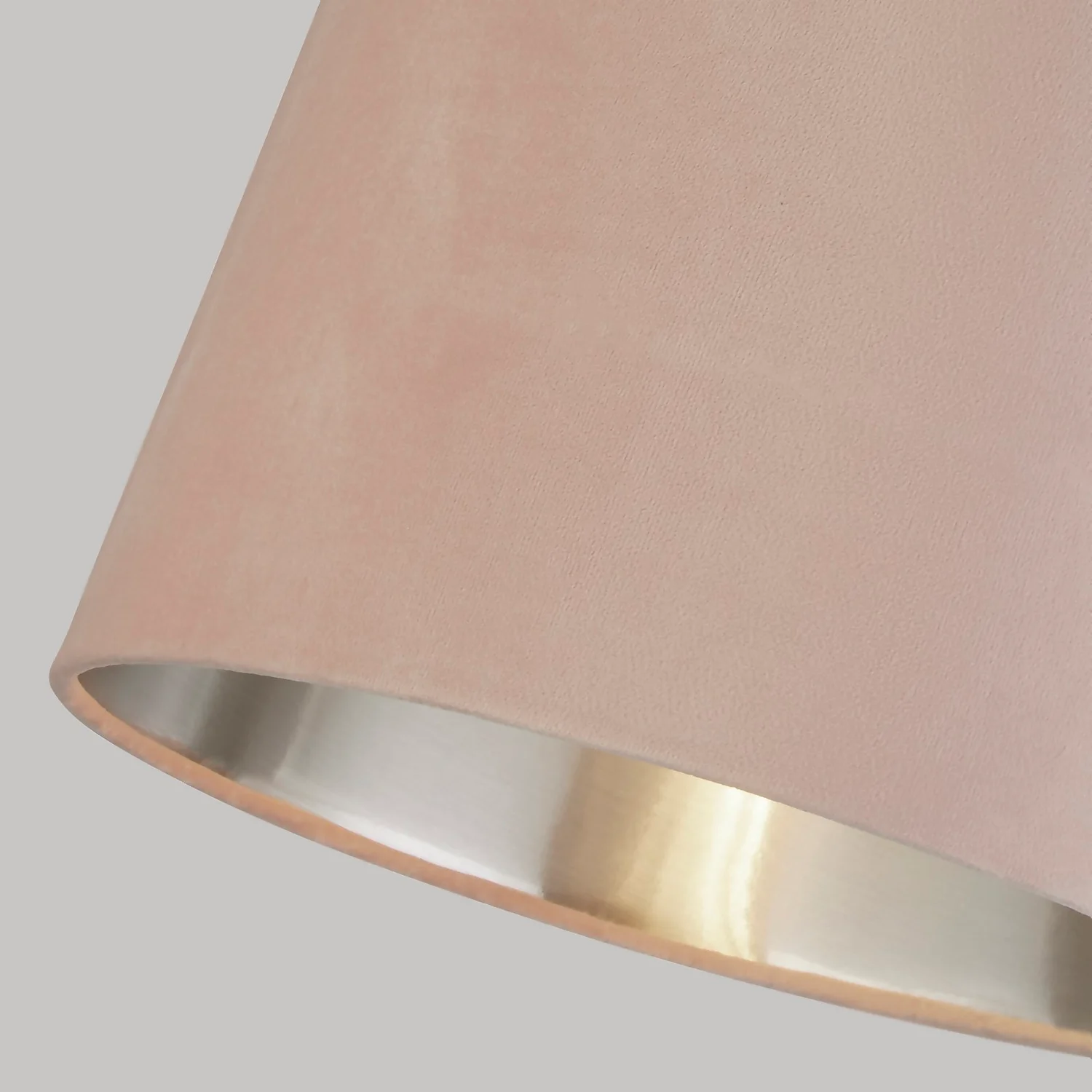 House Beautiful Samet Velvet Drum Shade - Pink - 30cm 7 House Beautiful Samet Velvet Drum Shade - Pink - 30cm - Image 5