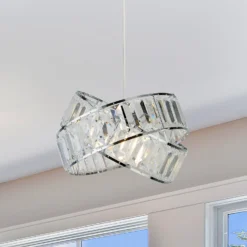 Dita 2 Band Chrome Non-Elec Light Shade -Chic Lighting Store 12886903 1854936869483117