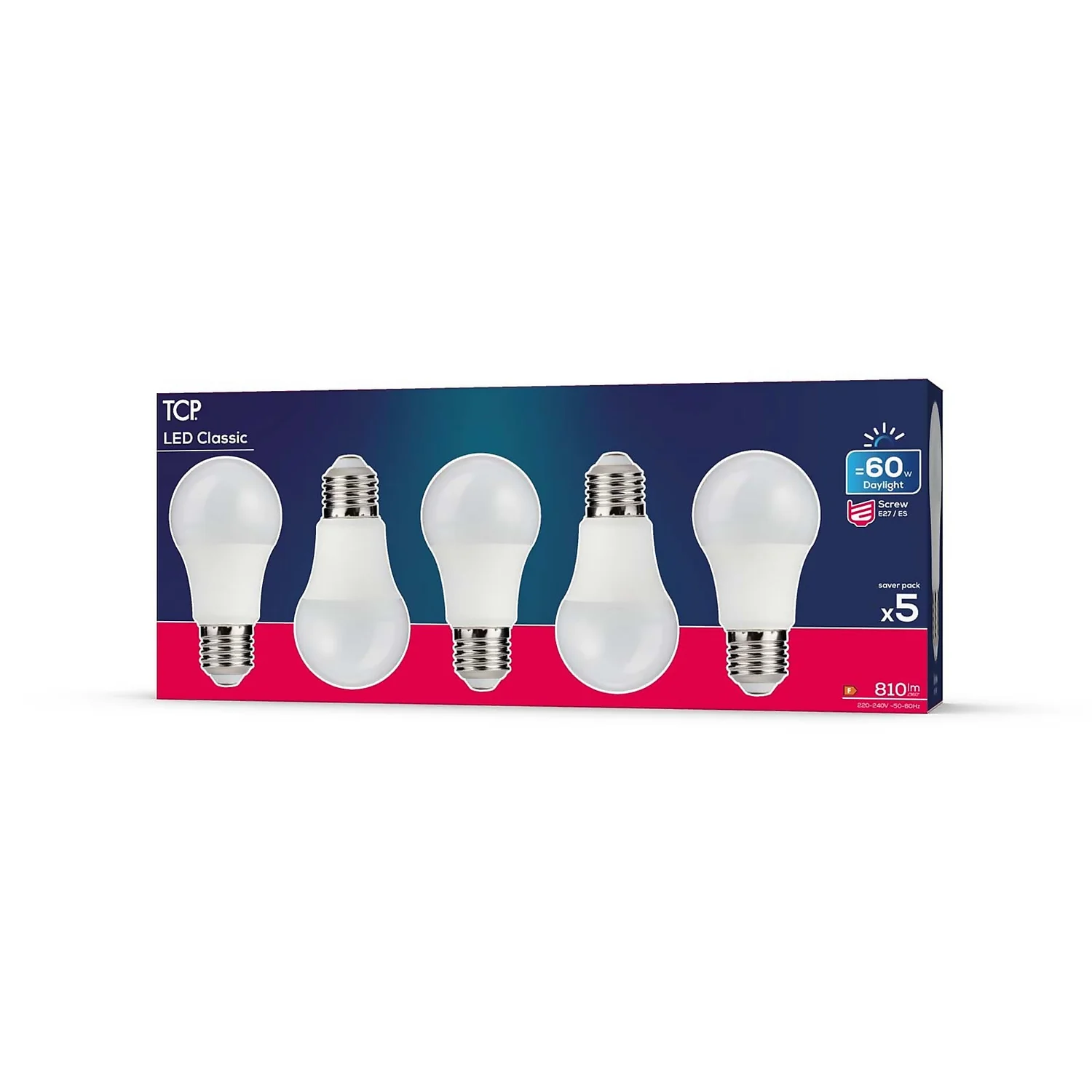 TCP Led Classic 60w Es Daylight Bulb 5pk 4 TCP Led Classic 60w Es Daylight Bulb 5pk - Image 2