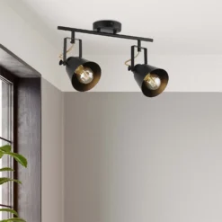 Abigail 2 Lamp Spotlight Bar - Black -Chic Lighting Store 12909851 1394845849312351