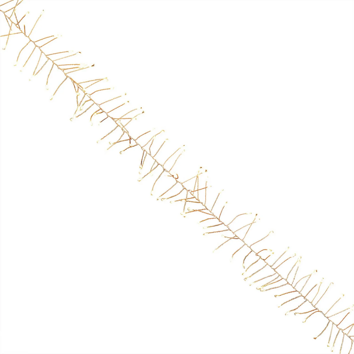 480 LED Rose Gold Copper Wire Cluster Christmas Lights - Warm White 4 480 LED Rose Gold Copper Wire Cluster Christmas Lights - Warm White - Image 2