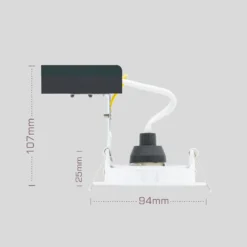 Single Adjustable Downlight - White Finish -Chic Lighting Store 13031814 9164860685008159