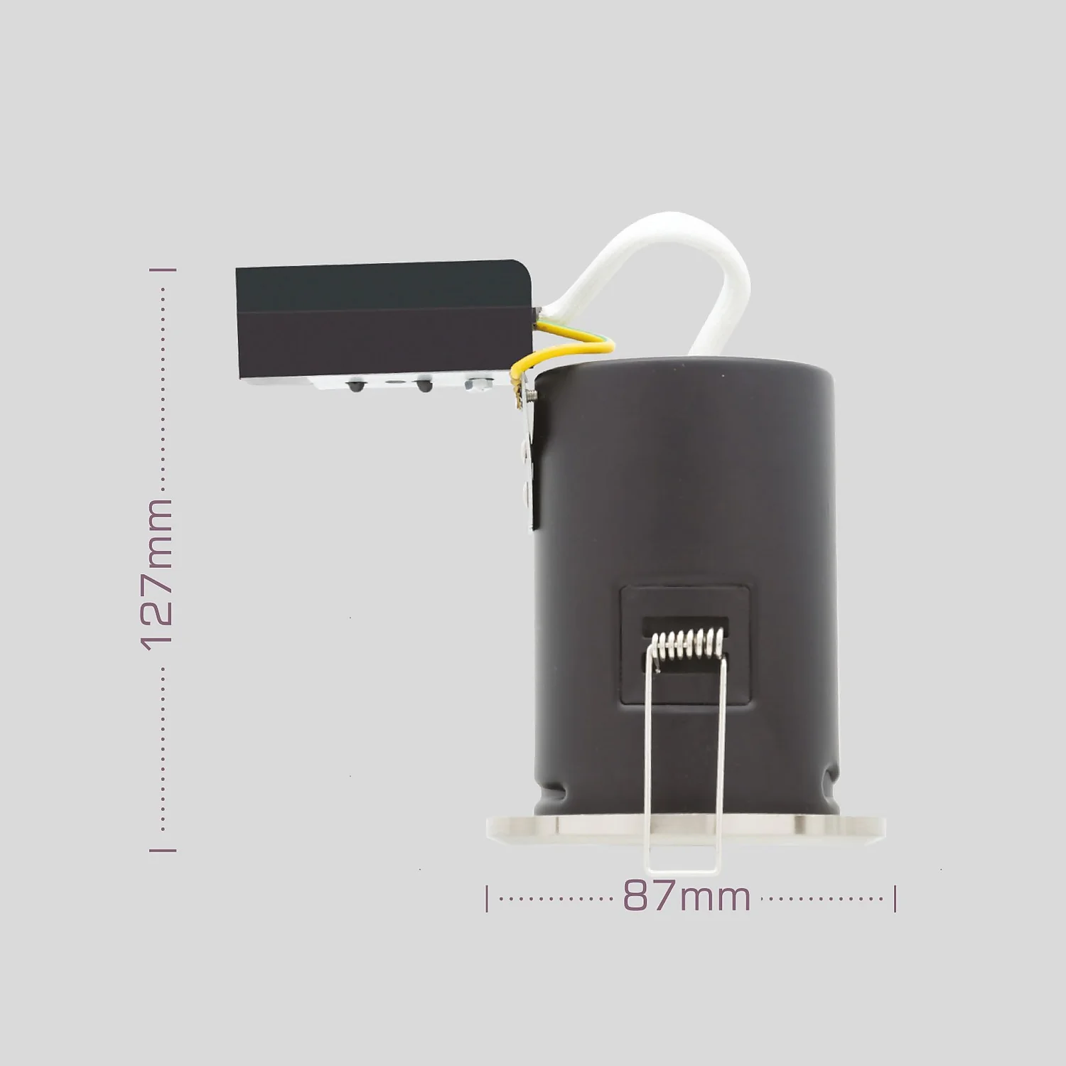 Fixed Fire Rated IP65 Pack 3 Downlights - Brushed Nickel 4 Fixed Fire Rated IP65 Pack 3 Downlights - Brushed Nickel - Image 2