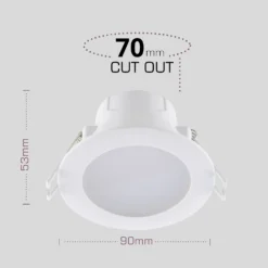7W Dimmable Tri-Colour Pack Of 10 LED Downlights -Chic Lighting Store 13031824 1744860677005437