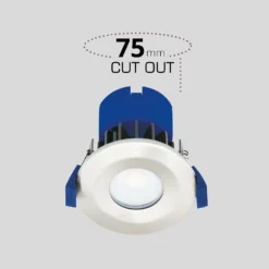 Fixed Fire Rated IP65 LED 5 Pack Downlight - Brushed Nickel 9 Fixed Fire Rated IP65 LED 5 Pack Downlight - Brushed Nickel -Chic Lighting Store 13031829 1604860676658691