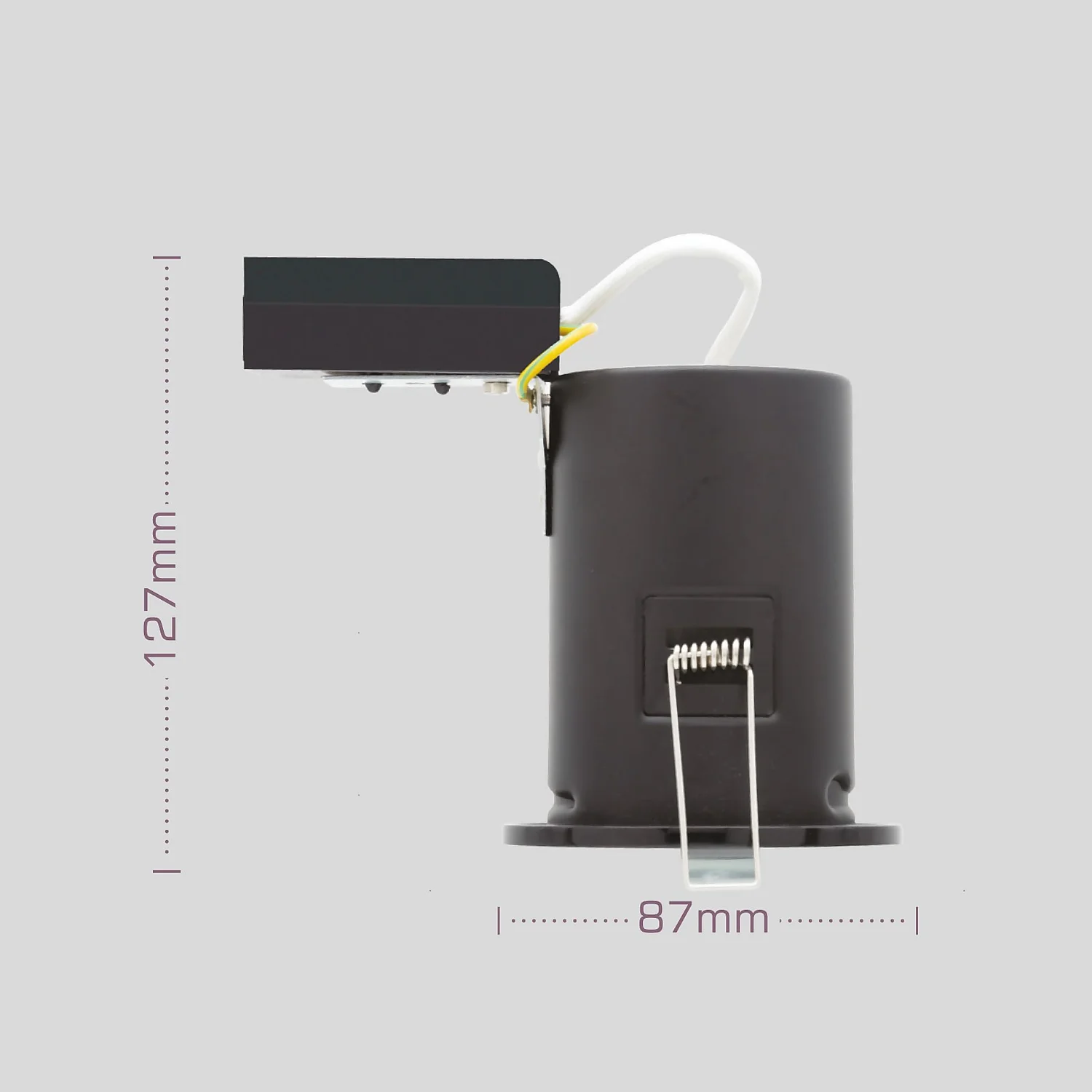 Fixed Fire Rated IP65 Pack 3 Downlights - Black 4 Fixed Fire Rated IP65 Pack 3 Downlights - Black - Image 2