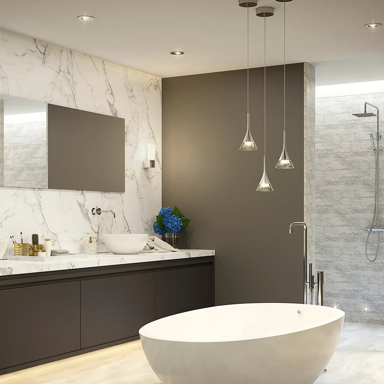 Bathstore Icon Crystal Pendant Light 4 Bathstore Icon Crystal Pendant Light - Image 2