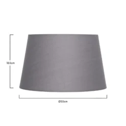 Clyde Charcoal Taper Shade - 30cm -Chic Lighting Store 13139367 5764900552374201