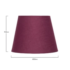 Clyde Plum Taper Shade - 20cm 12 Clyde Plum Taper Shade - 20cm -Chic Lighting Store 13139369 7994900551803076