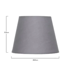 Clyde Charcoal Taper Shade - 20cm 12 Clyde Charcoal Taper Shade - 20cm -Chic Lighting Store 13139370 1144900551781500