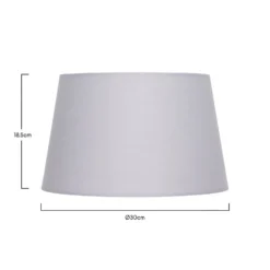 Clyde Grey Taper Shade - 30cm 11 Clyde Grey Taper Shade - 30cm -Chic Lighting Store 13139372 1424900552337667
