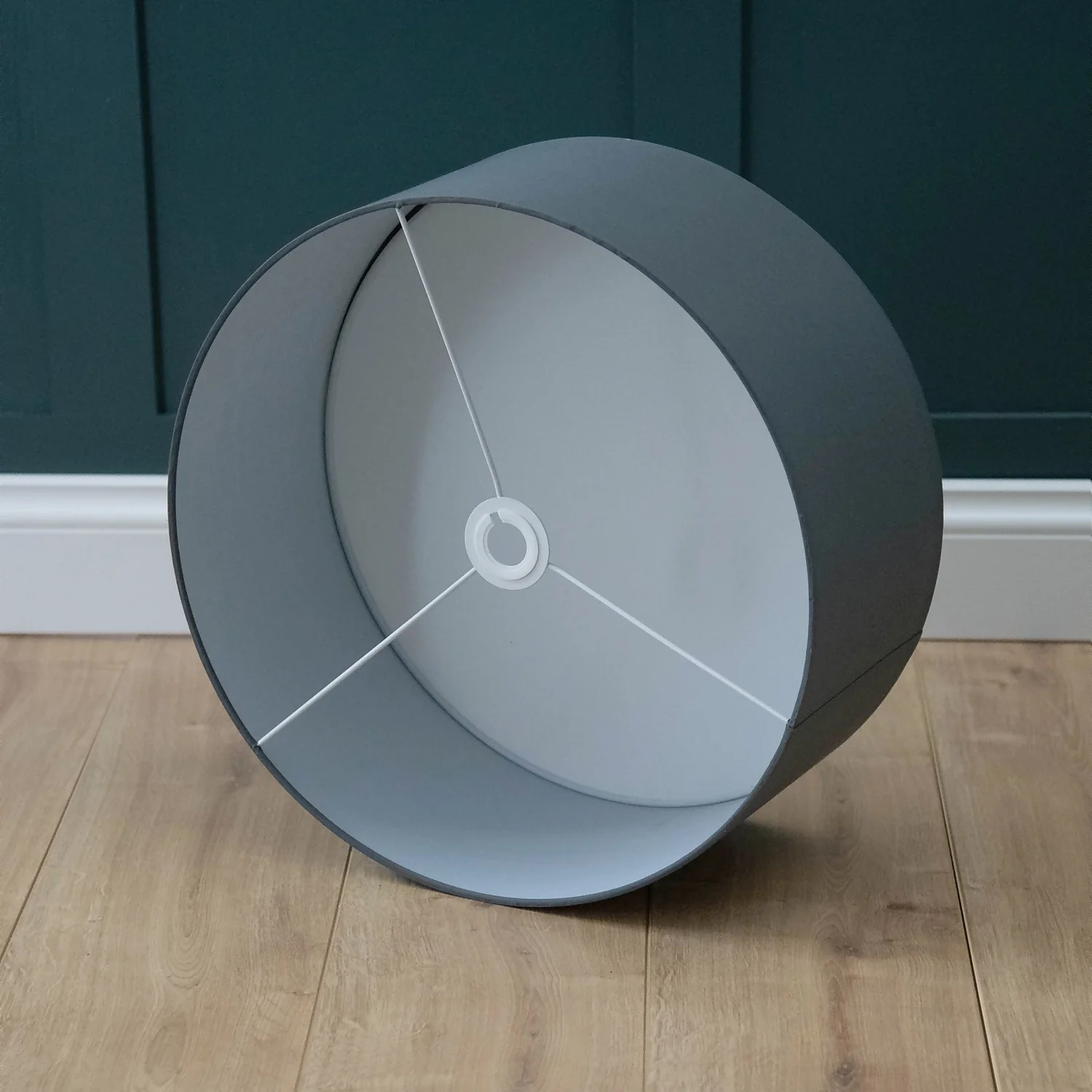 Clyde Charcoal Drum Shade With Diffuser - 45cm 8 Clyde Charcoal Drum Shade With Diffuser - 45cm - Image 6