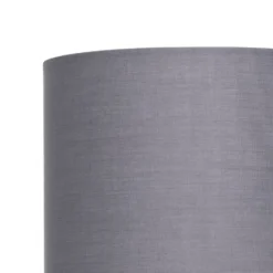 Clyde Charcoal Cylinder Shade - 16cm 11 Clyde Charcoal Cylinder Shade - 16cm -Chic Lighting Store 13139383 1524900551072516