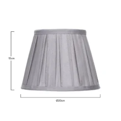 Raye Dove Pleated Taper Silk Shade - 20cm 13 Raye Dove Pleated Taper Silk Shade - 20cm -Chic Lighting Store 13139384 6684900556549946