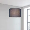 Clyde Navy Drum Shade - 30cm 2 Clyde Navy Drum Shade - 30cm -Chic Lighting Store 13139386 1204900551893247