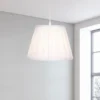 Raye White Pleated Taper Silk Shade - 30cm 2 Raye White Pleated Taper Silk Shade - 30cm -Chic Lighting Store 13139392 2034900556713473