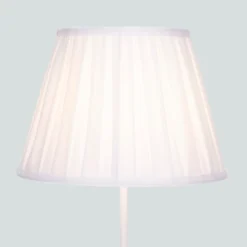Raye White Pleated Taper Silk Shade - 30cm 11 Raye White Pleated Taper Silk Shade - 30cm -Chic Lighting Store 13139392 2074900556746053