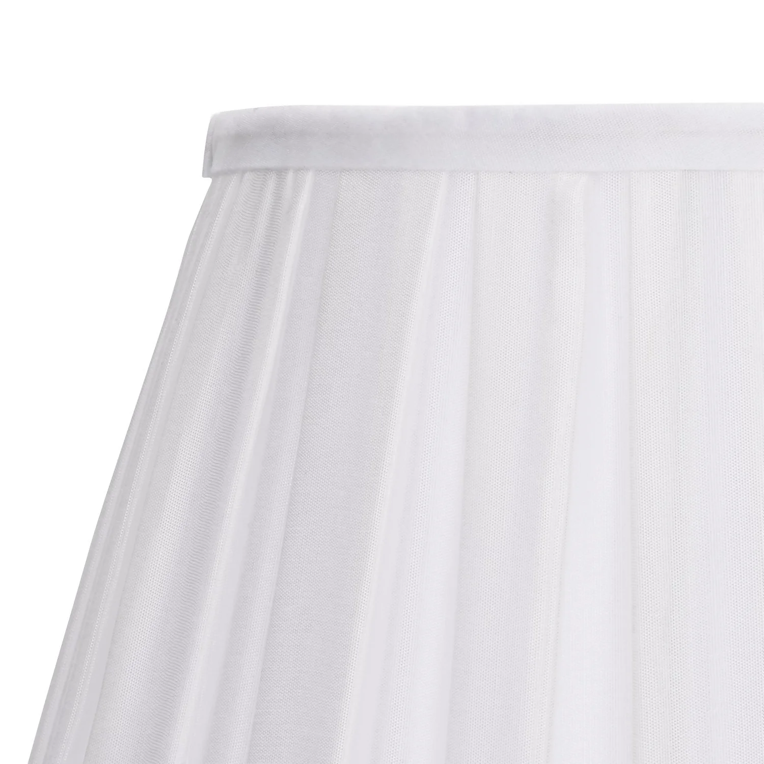 Raye White Pleated Taper Silk Shade - 30cm 6 Raye White Pleated Taper Silk Shade - 30cm - Image 4