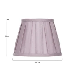 Raye Fig Pleated Taper Silk Shade - 20cm 12 Raye Fig Pleated Taper Silk Shade - 20cm -Chic Lighting Store 13139393 1544900556067954