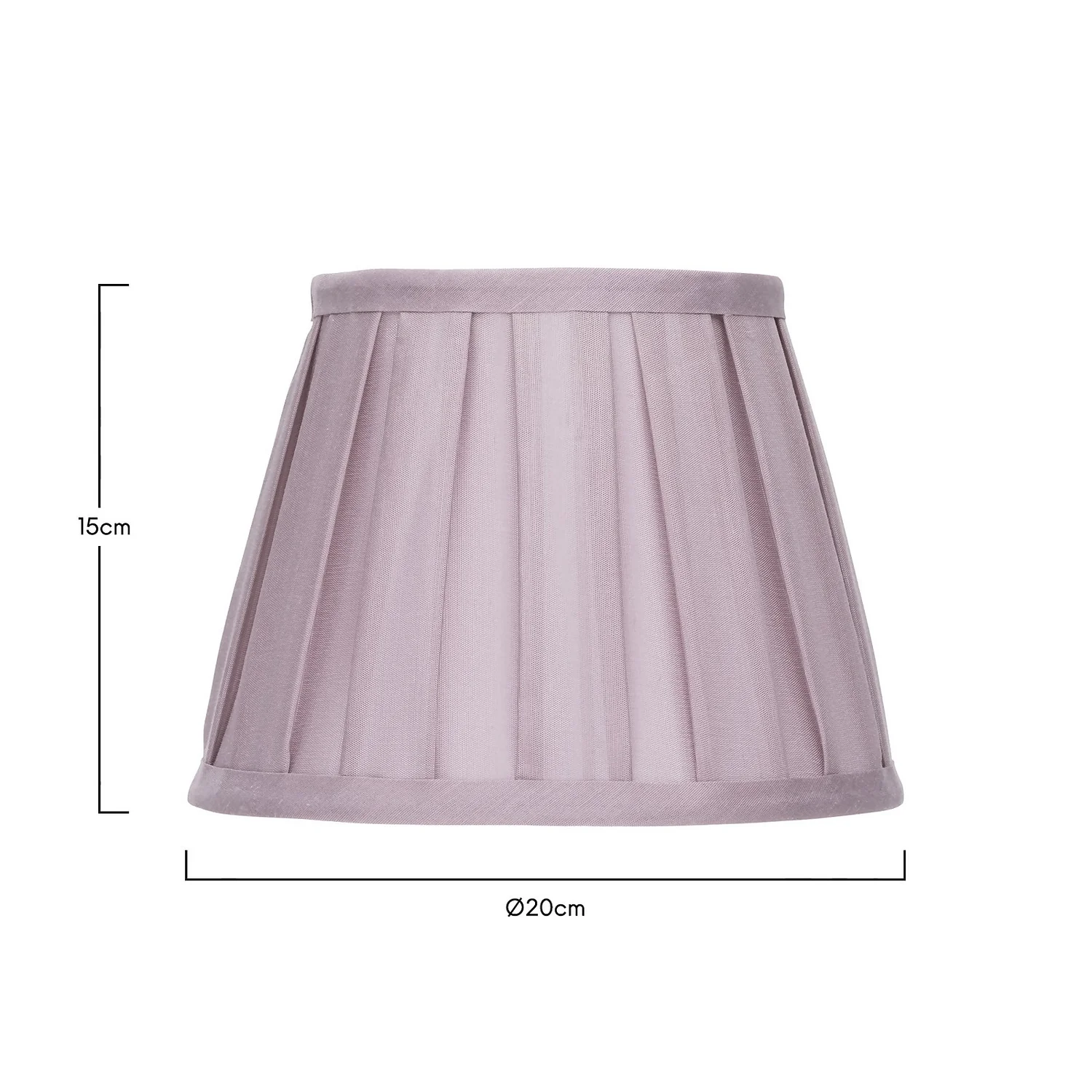 Raye Fig Pleated Taper Silk Shade - 20cm 7 Raye Fig Pleated Taper Silk Shade - 20cm - Image 5