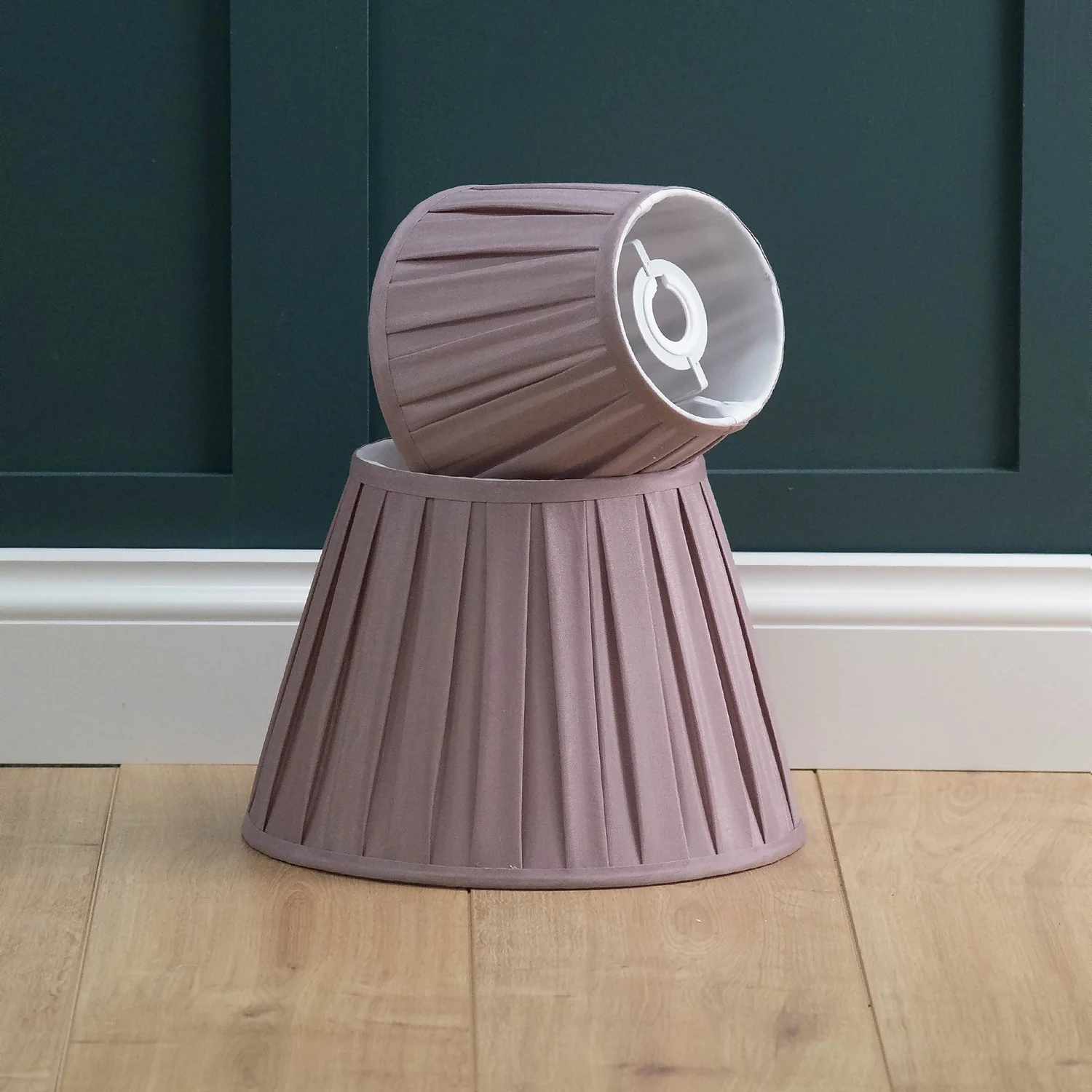 Raye Fig Pleated Taper Silk Shade - 20cm 8 Raye Fig Pleated Taper Silk Shade - 20cm - Image 6