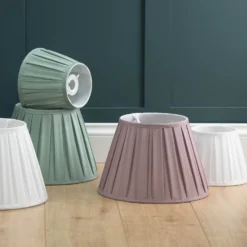 Raye Duck Egg Pleated Taper Silk Shade - 20cm 13 Raye Duck Egg Pleated Taper Silk Shade - 20cm -Chic Lighting Store 13139394 1144944148063668