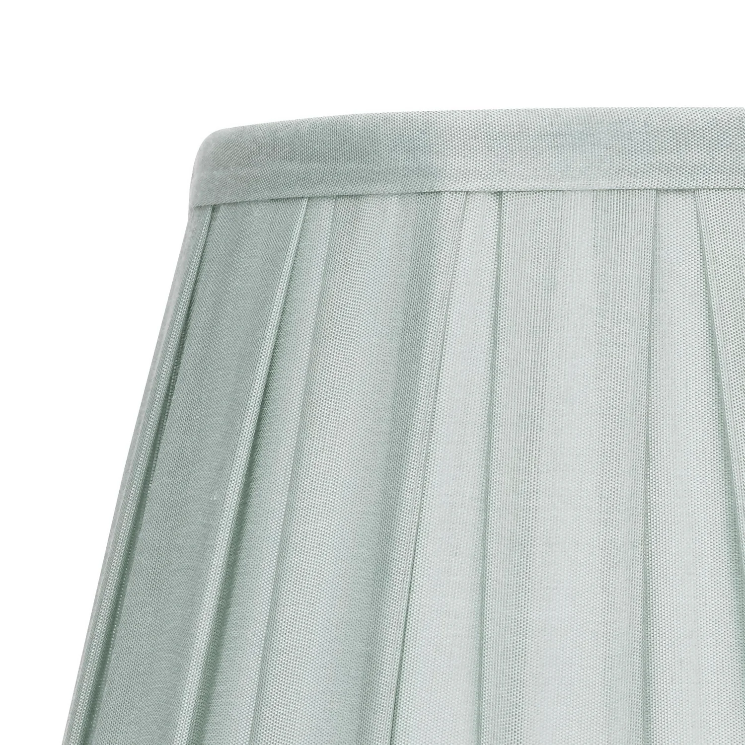 Raye Duck Egg Pleated Taper Silk Shade - 20cm 6 Raye Duck Egg Pleated Taper Silk Shade - 20cm - Image 4