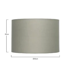 Clyde Sage Drum Shade - 30cm -Chic Lighting Store 13139395 7854900552015512