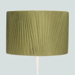 Raye Olive Drum Pleated Silk Shade - 30cm 12 Raye Olive Drum Pleated Silk Shade - 30cm -Chic Lighting Store 13139397 5224900555544280