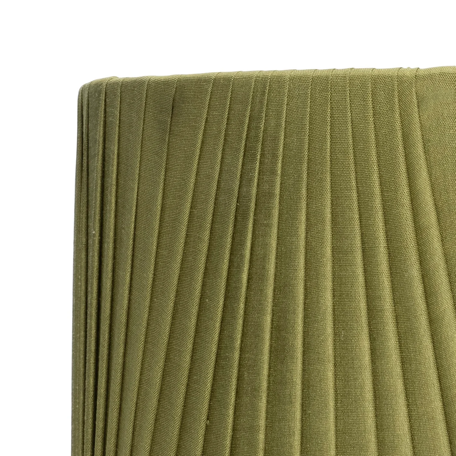 Raye Olive Drum Pleated Silk Shade - 30cm 6 Raye Olive Drum Pleated Silk Shade - 30cm - Image 4