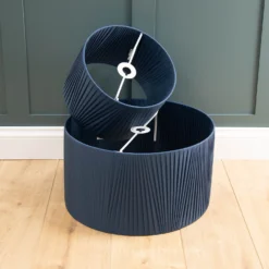 Raye Peacock Drum Pleated Silk Shade - 30cm 15 Raye Peacock Drum Pleated Silk Shade - 30cm -Chic Lighting Store 13139399 1504944148156695