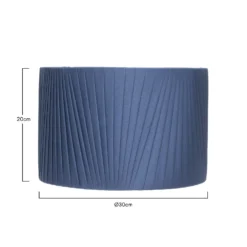 Raye Peacock Drum Pleated Silk Shade - 30cm 14 Raye Peacock Drum Pleated Silk Shade - 30cm -Chic Lighting Store 13139399 4054900555878531