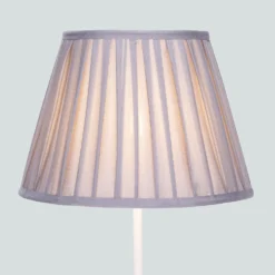 Raye Dove Pleated Taper Silk Shade - 30cm 13 Raye Dove Pleated Taper Silk Shade - 30cm -Chic Lighting Store 13139400 1014900556714112