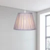 Raye Dove Pleated Taper Silk Shade - 30cm -Chic Lighting Store 13139400 2384900556682948