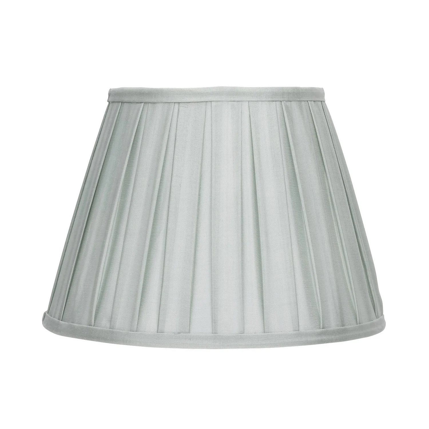 Raye Duck Egg Pleated Taper Silk Shade - 30cm 4 Raye Duck Egg Pleated Taper Silk Shade - 30cm - Image 2