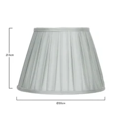 Raye Duck Egg Pleated Taper Silk Shade - 30cm 13 Raye Duck Egg Pleated Taper Silk Shade - 30cm -Chic Lighting Store 13139401 2144900556804553