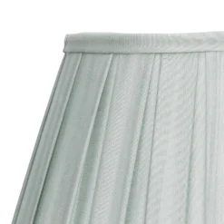 Raye Duck Egg Pleated Taper Silk Shade - 30cm 12 Raye Duck Egg Pleated Taper Silk Shade - 30cm -Chic Lighting Store 13139401 3294900556762454